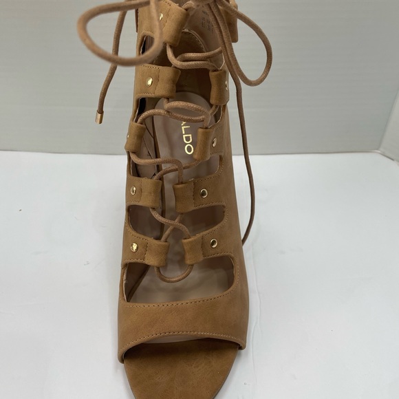 Aldo | Traylia | Tan | Lace-up Sandals | 8.5 - Picture 3 of 13